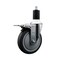 Service Caster 5'' Thermoplastic Rubber Swivel 1-1/2'' Expanding Stem Caster Total Lock Brake SCC-EXTTL20S514-TPRB-112 - alternate 1